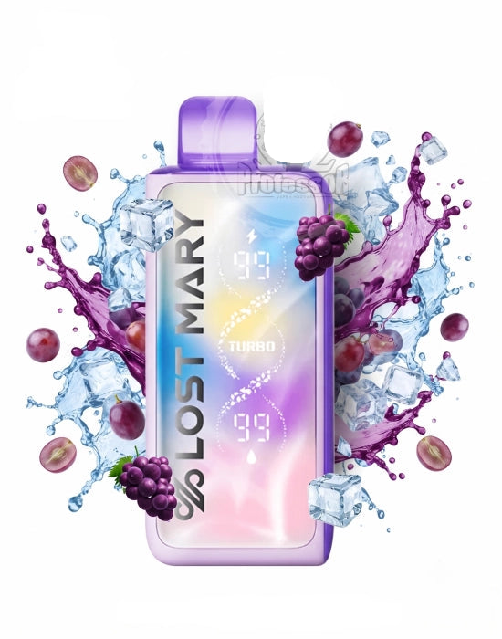 Lost Mary Turbo 35000 Puffs Disposable - Grape Ice Lost Mary Turbo 35000 Puffs Disposable - Grape Ice