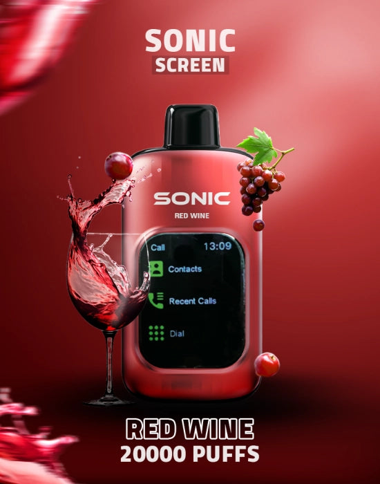 Sonic Screen 20000 Puffs Disposable - Red Wine Sonic Screen 20000 Puffs Disposable - Red Wine